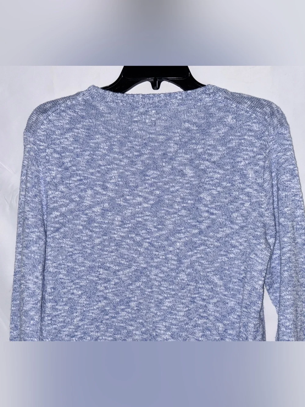 J. Crew Women's Heather Light Blue Scoopneck Sweater Size XS